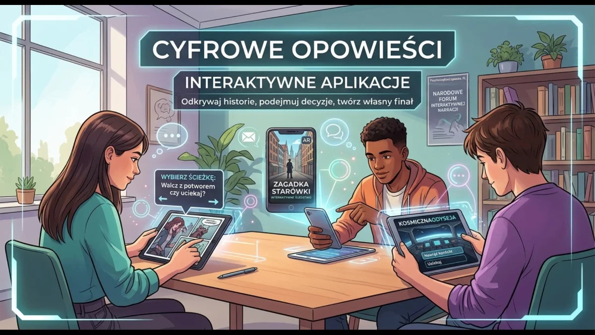 Przyszłość bajek terapeutycznych - cyfrowe opowieści interaktywne aplikacje i nowe formy biblioterapii.